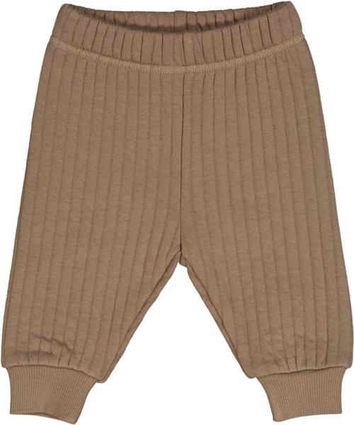 Se Müsli by Green Cotton Cotton Quilt Pants Str 62 - Walnut Bukser Bomuld hos Magasin ved Magasin