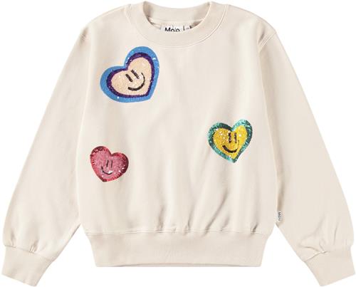 Molo Marge Str 6 år / 116 cm - Pudder Sweatshirts Bomuld hos Magasin