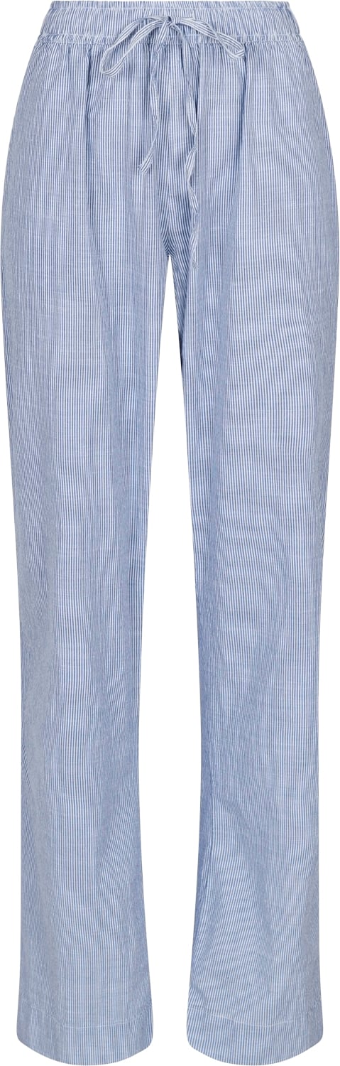 Se Neo Noir Sonar Mini Stripe Pants Kvinde Blue Hørbukser Str 40 - hos Magasin ved Magasin