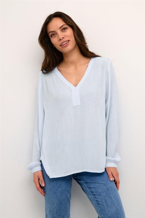 Se Kaffe Amber Blouse LS Kvinde Windsurfer Langærmede Bluser Str 40 - hos Magasin ved Magasin