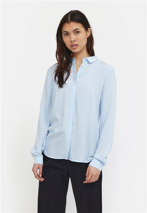 Soft Rebels Srfreedom LS Shirt Kvinde Cashmere Blue Langærmede Skjorter Str L - hos Magasin