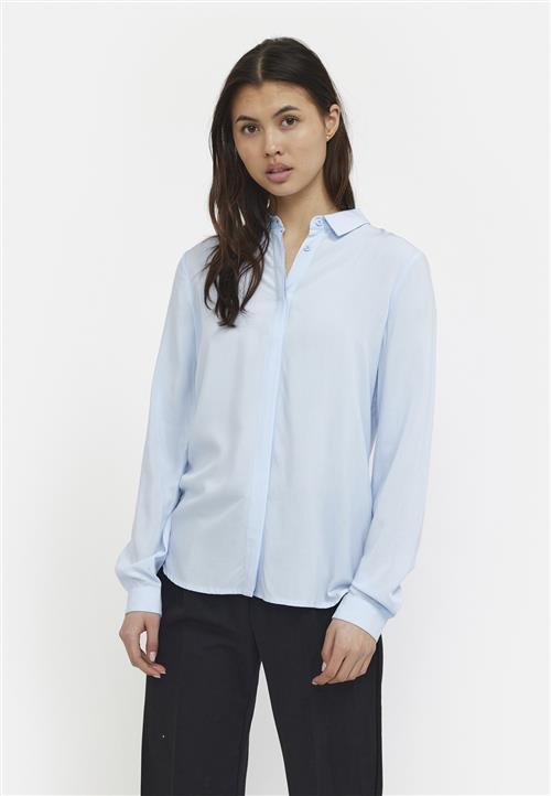 Se Soft Rebels Srfreedom LS Shirt Kvinde Cashmere Blue Langærmede Skjorter Str XL - hos Magasin ved Magasin