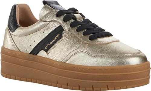 Se Tamaris 123773-43 Kvinde Light Gold Comb Sneakers Str 40 - hos Magasin ved Magasin