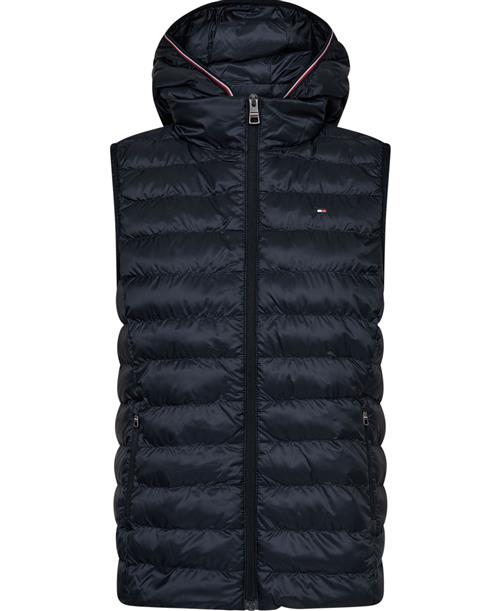 Se Tommy Hilfiger LW Padded Global Stripe Vest Kvinde Desert Sky Veste Str XL - hos Magasin ved Magasin