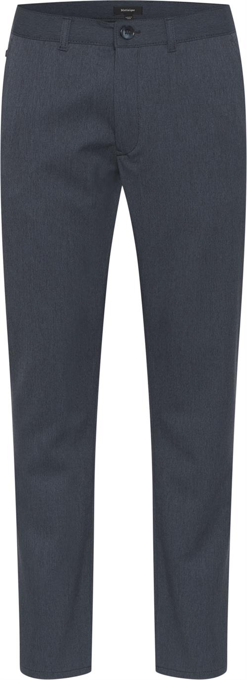 Matinique Mapristu Mand Oxford Blue Melange Chinos Regular Fit Str W32 / L30 - hos Magasin