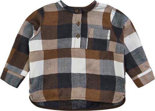 Soft Gallery Sgezra Checked Shirt Str 18m Drenge - Cocoa Brown Skjorter hos Magasin