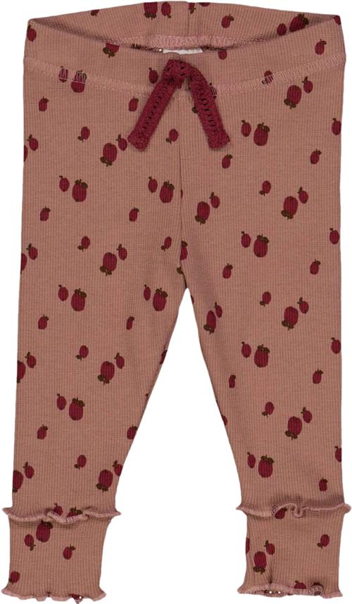 Müsli by Green Cotton Apple Leggings Baby Str 98 - Daydream/ Cabernet/ Bark Leggings Bomuld hos Magasin