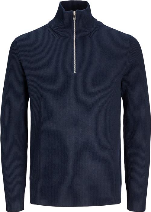 Jack & Jones Jjeperfect Knit Half ZIP SN Mand Sky Captain Turtlenecks Str M - hos Magasin