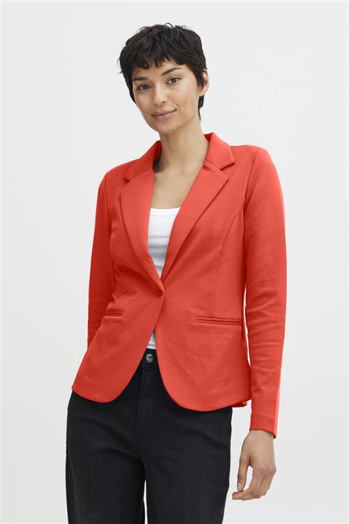 ICHI Ihkate BL Kvinde Poppy Red Blazere Regular Fit Str XS - hos Magasin