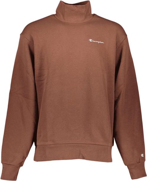 Champion High Neck Sweatshirt Mand Brown Sweatshirts Str L - Bomuld hos Magasin