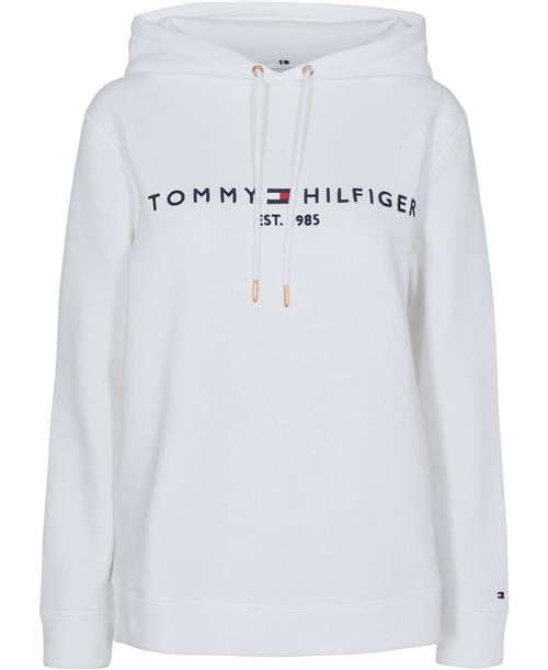 Tommy Hilfiger Heritage Hilfiger Hoodie LS Kvinde White Hættetrøjer Str S - hos Magasin