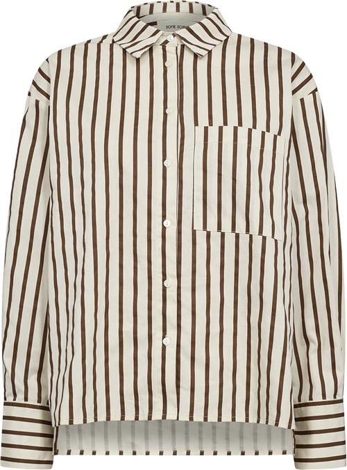 Se Sofie Schnoor Shirt Kvinde Brown Striped Langærmede Skjorter Str 38 - hos Magasin ved Magasin