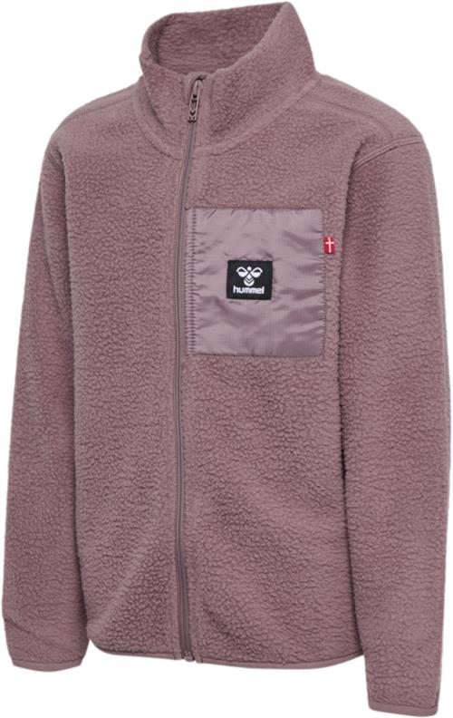 Hummel Hmlatlas Fleece ZIP Jacket Str 2 år / 92 cm - Twilight Mauve Fleece hos Magasin