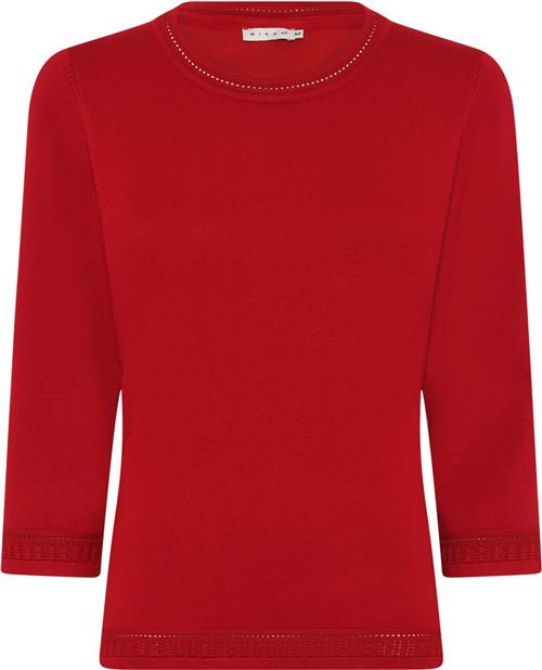 Micha BB Jumper_ BB Viscose Knit Kvinde Red Sweaters Str L - hos Magasin