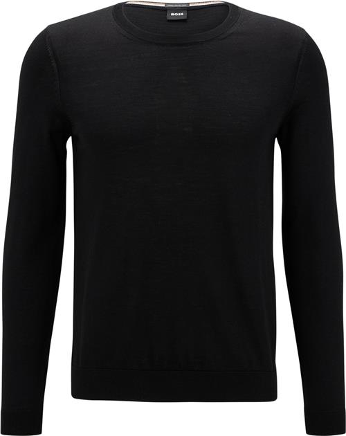 Se BOSS Boss Men Business Leisure Knitwear Mand Sort Sweaters Str S - hos Magasin ved Magasin