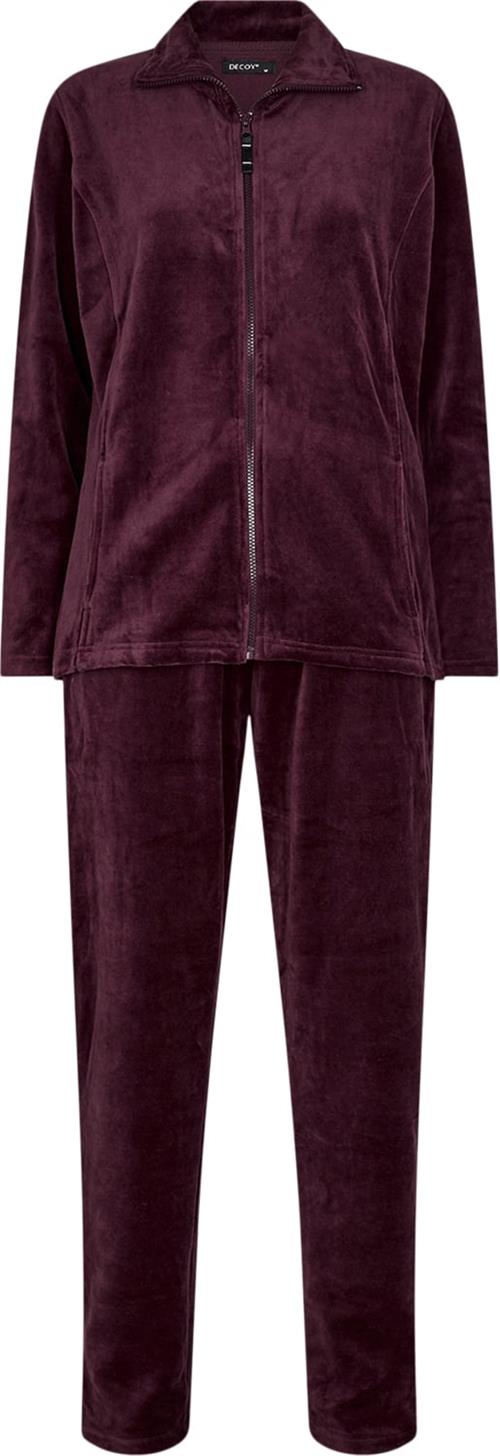 Se Decoy Decoy Velour Homewear set Pyjamassæt Str L - hos Magasin ved Magasin