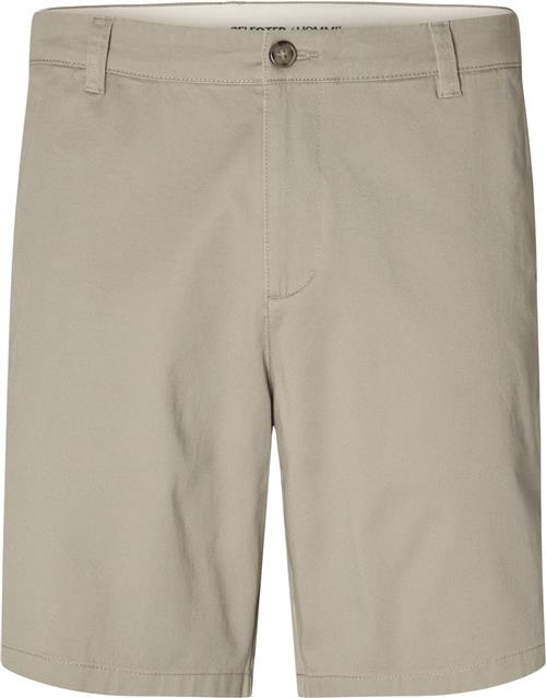 Se Selected Homme Slhregular Bill Flex Shorts Noos Mand Chinchilla Chino Shorts Regular Fit Str L - Bomuld hos Magasin ved Magasin