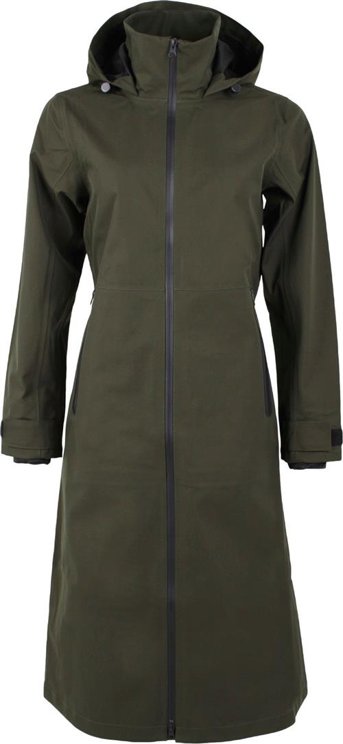 Danefæ The Danedogwalker Raincoat Dark Army Kvinde Dark Army Regnjakker Str S - Lycra hos Magasin