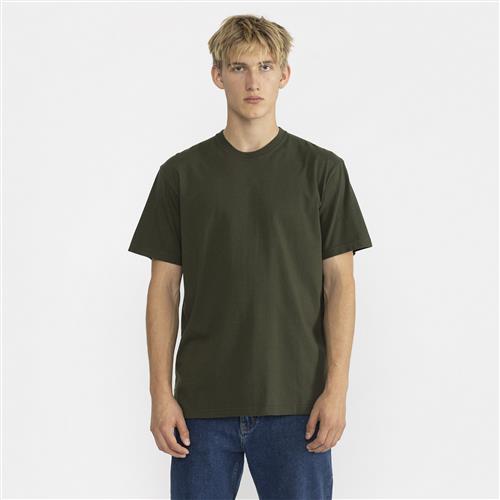 RVLT / Revolution Loose fit Tshirt With our Brand R on Back Mand Army Kortærmede T-shirts Loose Fit Str L - Polyester hos Magasin