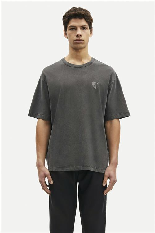 Samsøe Samsøe Sapoetry Tshirt 14508 Kvinde Black Balance Toppe Str M - Bomuld hos Magasin