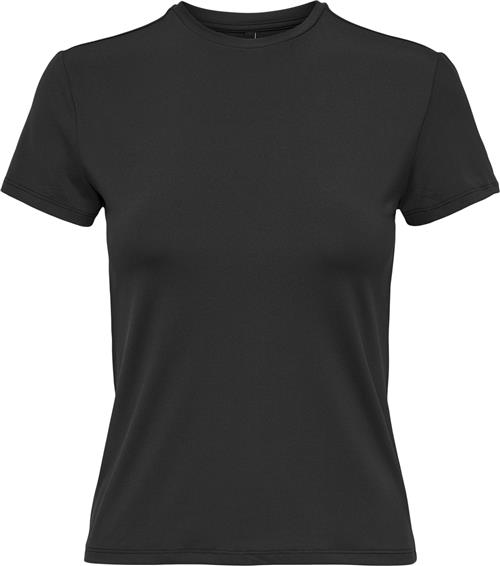 ONLY Onlea S/S TOP O Neck CS JRS Kvinde Sort Kortærmede T-shirts Str S - hos Magasin