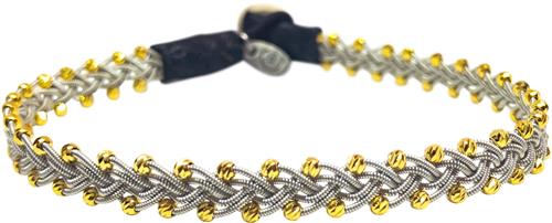 BeChristensen Maria Facet Gold Beads Black S (16-17cm) - Kædearmbånd Med Vedhæng hos Magasin