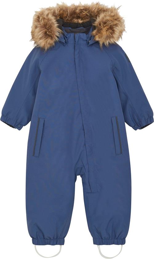 Color Kids Coverall W. Fake Fur Str 104 - Vintage Indigo Flyverdragter hos Magasin