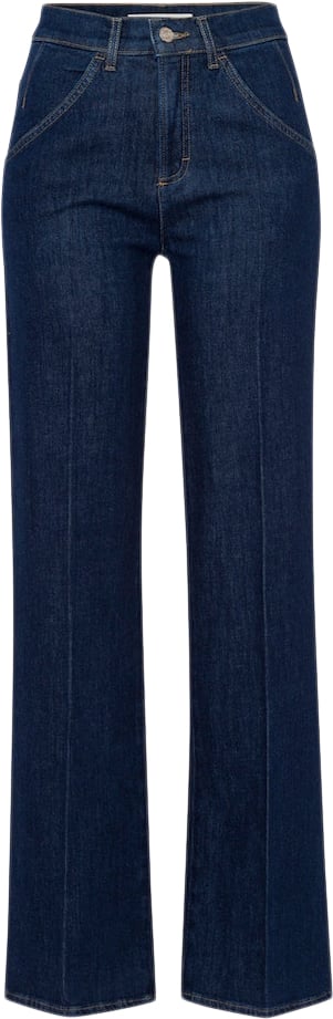 BRAX Style.Maine Kvinde 12 Clean Dark Blue Flared Jeans Str 36 - hos Magasin