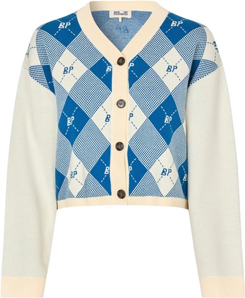 Baum und Pferdgarten Cornelie Kvinde Federal Blue Check Cardigans Str XS - hos Magasin