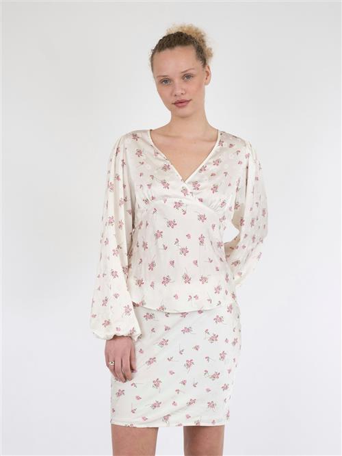 Se Neo Noir Jane Cute Rose Blouse Kvinde Off White Langærmede Bluser Str 42 - hos Magasin ved Magasin