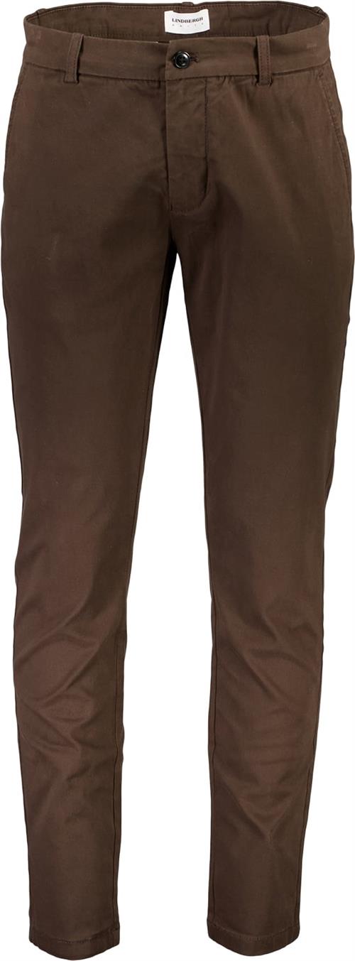 Lindbergh Superflex Chino Pants Mand Brun Chinos Str 30/30 - hos Magasin