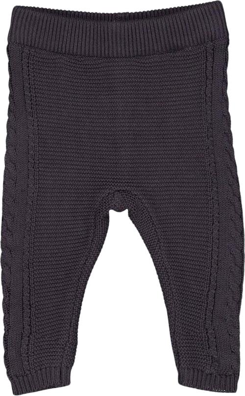 Se Müsli by Green Cotton Knit Cable Pants Baby Str 86 - Mystery Blue Bukser Bomuld hos Magasin ved Magasin