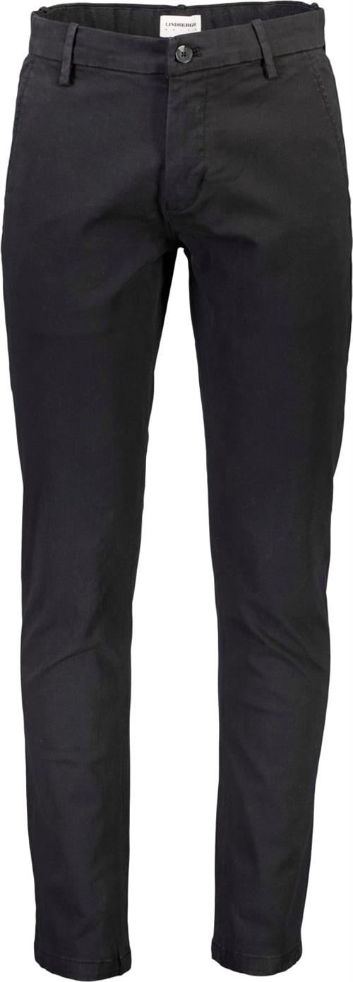 Lindbergh Chinos med Superflex Mand Sort Chinos Str 30/32 - hos Magasin