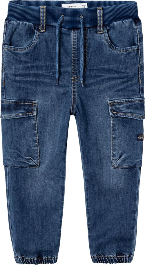 Se Name It Nmmben Baggy R Cargo Jeans 9770yt Str 110 - Blå Jeans Bomuld hos Magasin ved Magasin