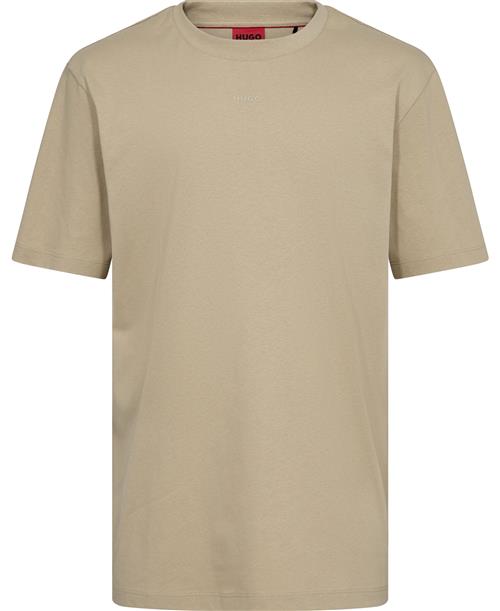 HUGO Dapolino Mand Open Beige Kortærmede T-shirts Str S - hos Magasin