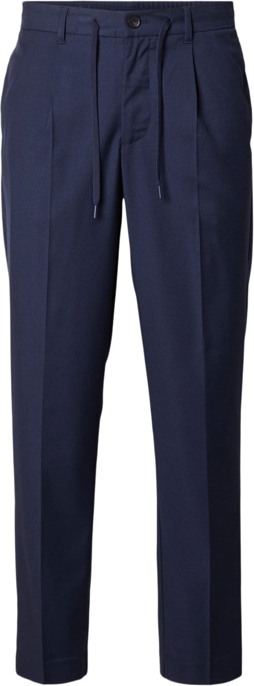 Se Selected Homme Slh190reg Tapered Leroy Pleat Pant Mand Sky Captain Chinos Str XL - hos Magasin ved Magasin