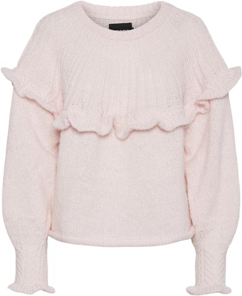 Pieces Pcrikka LS Oneck Knit BC Kvinde Ballerina Langærmede Bluser Str XS - hos Magasin