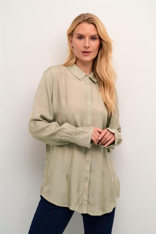 Cream Crarina Shirt Kvinde Overland Trek Langærmede Skjorter Str 40 - hos Magasin