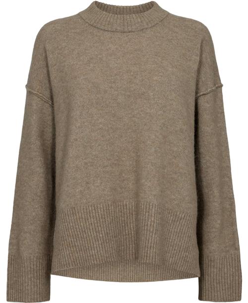 DAY Birger et Mikkelsen Josie Cozy Days RD Kvinde Beige Melange Sweaters Str XS - hos Magasin