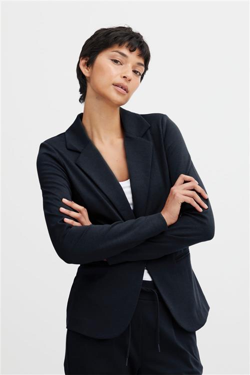 ICHI Kate Blazer Kvinde Blå Blazere Regular Fit Str M - hos Magasin