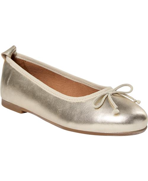 Pavement Lucy Lu Kvinde Light Gold Ballerinaer Str 40 - Læder hos Magasin