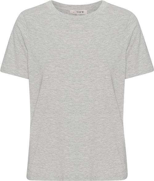 Se A-VIEW Stabil top s/s Kvinde Light Grey Melange Kortærmede T-shirts Str XS - hos Magasin ved Magasin