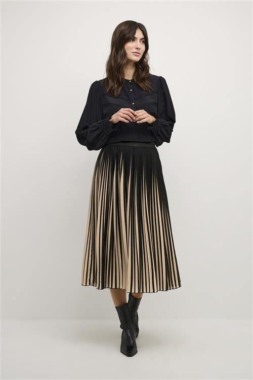 Culture Cucarly Skirt Kvinde Black Midi Nederdele Str XL - hos Magasin