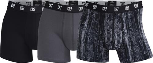 JBS CR7 Basic w AOP, Trunk, 3pack - Boxershorts hos Magasin