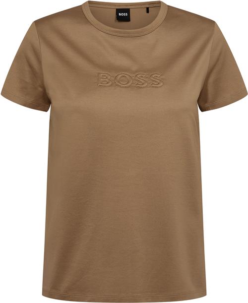 BOSS Eventsa_Logo1 Kvinde Medium Beige Kortærmede T-shirts Str XL - hos Magasin