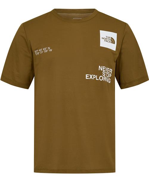 Se The North Face M Graphic Boxes Foundation SS TEE M Mand Moss Green Kortærmede T-shirts Str XL - hos Magasin ved Magasin