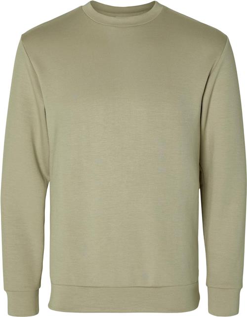 Selected Homme Slhemanuel Soft Crew Neck Sweat NOO Mand Vetiver Sweatshirts Str L - hos Magasin