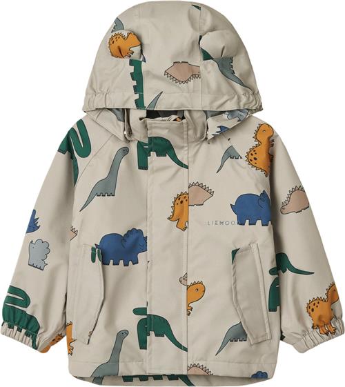 Liewood Manu Jacket Dinosaurs / Mist80 Str 80 - Dinosaurs / Mist Regntøj hos Magasin