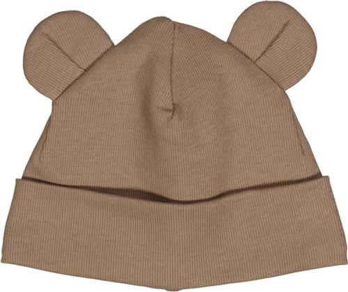 Se Müsli by Green Cotton Rib Bear Beanie 44/50 - Huer Bomuld hos Magasin ved Magasin