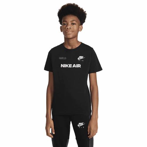 Nike Nike AIR BIG Kids' (Boys') TS Str 147-158 / L - Black Kortærmede T-shirts Bomuld hos Magasin